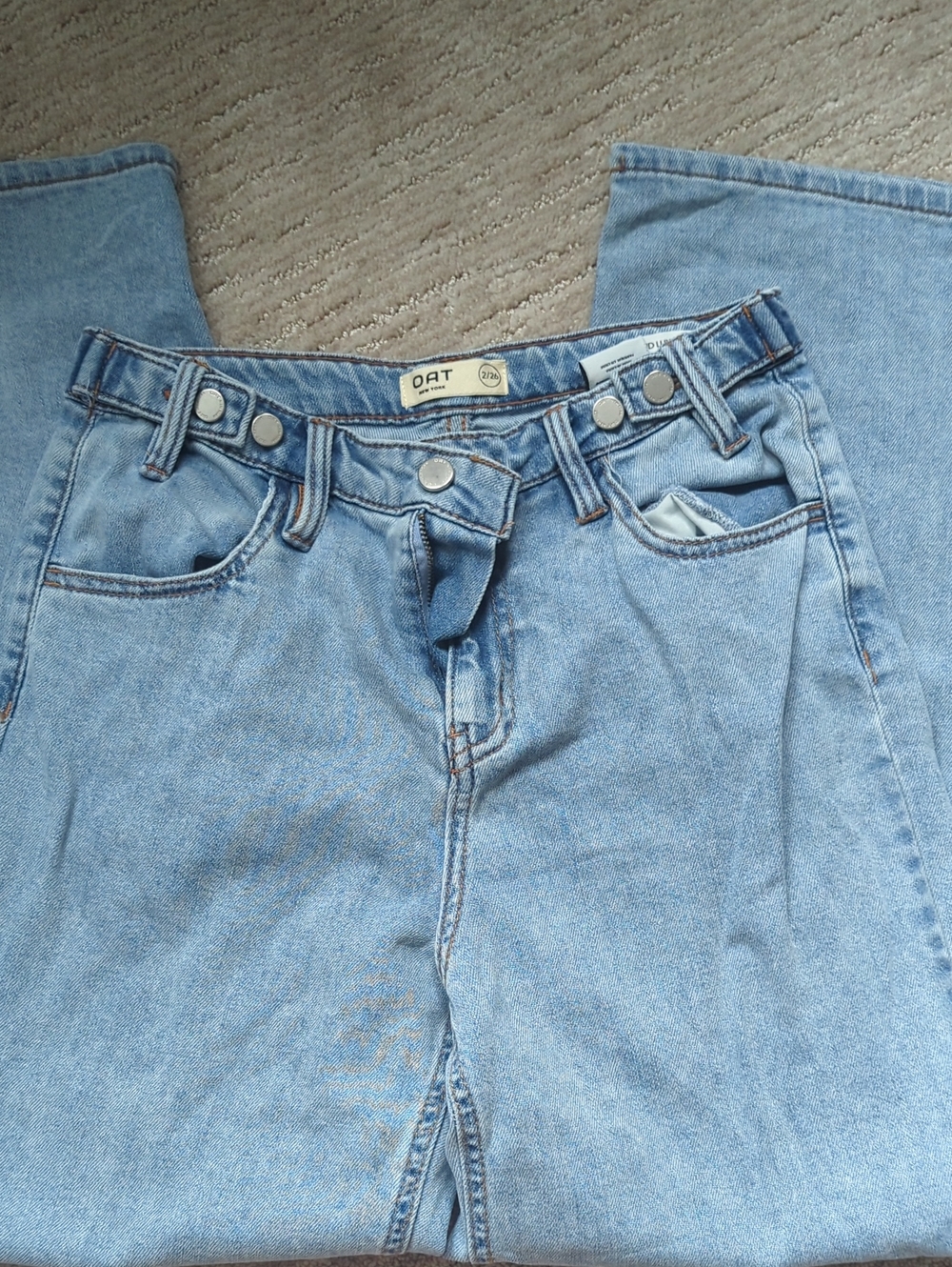 Light Blue Women's High-Waist Jeans